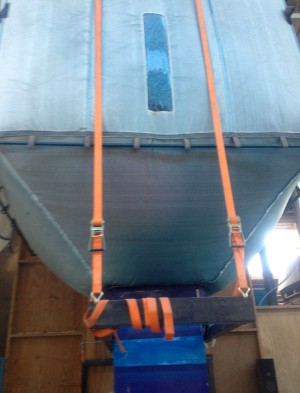 Polypropylene Products Silo Bag in use
